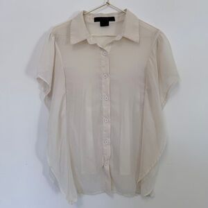 Ovi Cream Button Down Shirt